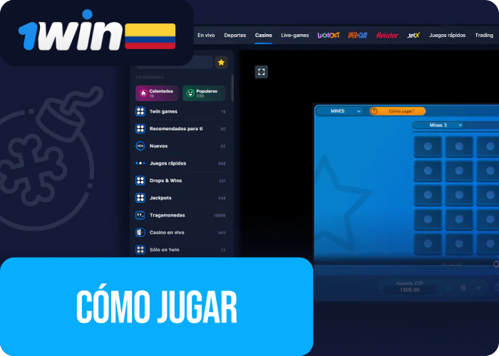 Instrucciones para jugar Mines en 1win